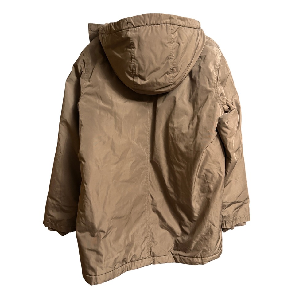 Old Navy Men's Tan Sherpa Lined Hooded Parka Jacket Size Large‎ - Picture 2 of 12